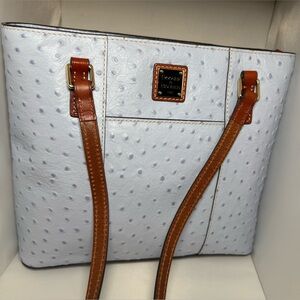 Dooney & Bourke Leather Lexington Blue Shoulder Tote Bag Retail 368.00